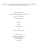 Cover page: Exploring the Intersections of School Discipline, Discrimination, Connectedness, and Mental Health for African American High School Students