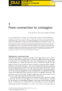 Cover page: From connection to contagion