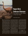 Cover page: Reject Bird, Embrace Dinosaur: How Ratites Lost the Ability to Fly, Four Times