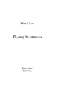 Cover page: Playing Schumann
