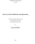 Cover page: Essays on Contests, Identification and Agglomeration