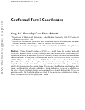 Cover page: Conformal Fermi Coordinates