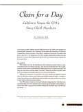 Cover page: Clean for a Day: California Versus the EPA's Smog Check Mandates