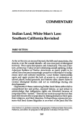 Cover page: Indian Land, White Man's Law: Southern California Revisited