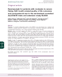Cover page: Epratuzumab for patients with moderate to severe flaring SLE: health-related quality of life outcomes and corticosteroid use in the randomized controlled ALLEVIATE trials and extension study SL0006