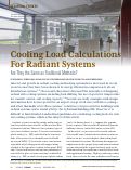 Cover page: Cooling load calculations for radiant systems: are they the same traditional methods?