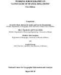 Cover page: Working Bibliography on "Languages of Spatial Relations": First Edition (89-10)