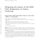 Cover page: Mitigating the impact of the DESI fiber assignment on galaxy clustering