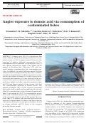 Cover page: Angler exposure to domoic acid via consumption of contaminated fishes