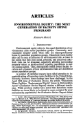 Cover page: Environmental Equity: The Next Generation of Facility Siting Programs