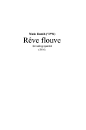 Cover page: Rêve flouve
