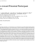 Cover page: Attitudes toward Potential Participant Registries