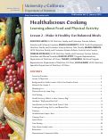 Cover page: Healthalicious Cooking: Learning about Food and Physical Activity: Lesson 2. Make It Healthy: Eat Balanced Meals.