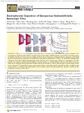Cover page: Electrophoretic Deposition of Mesoporous Niobium(V)Oxide Nanoscopic Films