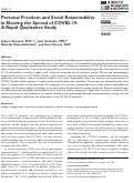 Cover page: Personal Freedom and Social Responsibility in Slowing the Spread of COVID-19: A Rapid Qualitative Study