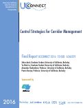 Cover page: Control Strategies for Corridor Management