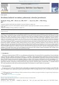 Cover page: Sirolimus-induced secondary pulmonary alveolar proteinosis