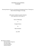 Cover page: Detecting Students of Concern in Introductory Programming Classes: Techniques to Indicate Potential Struggle or Cheating