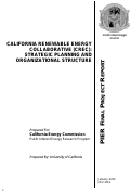 Cover page: California Renewable Energy Collaborative (CREC): Strategic Planning and Organizational Structure