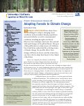 Cover page: Forest Stewardship Series 25: Adapting Forests to Climate Change