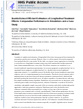 Cover page: Double Robust Efficient Estimators of Longitudinal Treatment Effects: Comparative Performance in Simulations and a Case Study