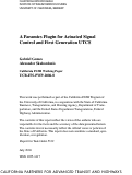 Cover page: A Paramics Plugin for Actuated Signal Control and First Generation UTCS