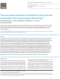 Cover page: The Persuasion Network is Modulated by Drug-Use Risk and Predicts Anti-Drug Message Effectiveness