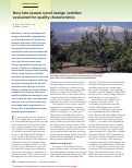 Cover page: New late-season navel orange varieties evaluated for quality characteristics
