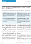 Cover page: Effect of Exercise Training on Aortic Tone in Chronic Renal Insufficiency