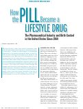 Cover page: How the pill became a lifestyle drug: the pharmaceutical industry and birth control in the United States since 1960.