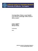 Cover page: Immigration Status and Health Insurance Coverage: Who Gains? Who Loses?