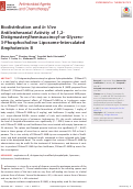 Cover page: Biodistribution and In Vivo Antileishmanial Activity of 1,2-Distigmasterylhemisuccinoyl-sn-Glycero-3-Phosphocholine Liposome-Intercalated Amphotericin B