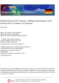 Cover page: Globalization and E-Commerce: Diffusion and Impacts of the Internet and E-Commerce in Germany