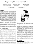 Cover page: Programming Bulk-Incremental Dataflows