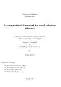 Cover page: A computational framework for social valuation inference