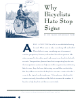 Cover page: Why Bicyclists Hate Stop Signs