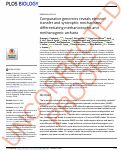 Cover page: Comparative genomics reveals electron transfer and syntrophic mechanisms differentiating methanotrophic and methanogenic archaea