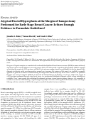 Cover page: Atypical Ductal Hyperplasia at the Margin of Lumpectomy Performed for Early Stage Breast Cancer: Is there Enough Evidence to Formulate Guidelines?
