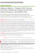 Cover page: Dialysis Initiation in Patients With Chronic Coronary Disease and Advanced Chronic Kidney Disease in ISCHEMIA‐CKD
