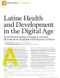 Cover page: Latine health and development in the digital age