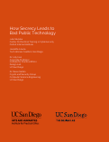 Cover page: How Secrecy Leads to Bad Public Technology
