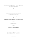 Cover page: Fast Randomized Algorithms for Convex Optimization and Statistical Estimation