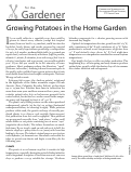 Cover page: Potatoes in the Home Garden